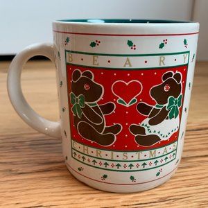 Vintage Beary Christmas 12 oz Mug